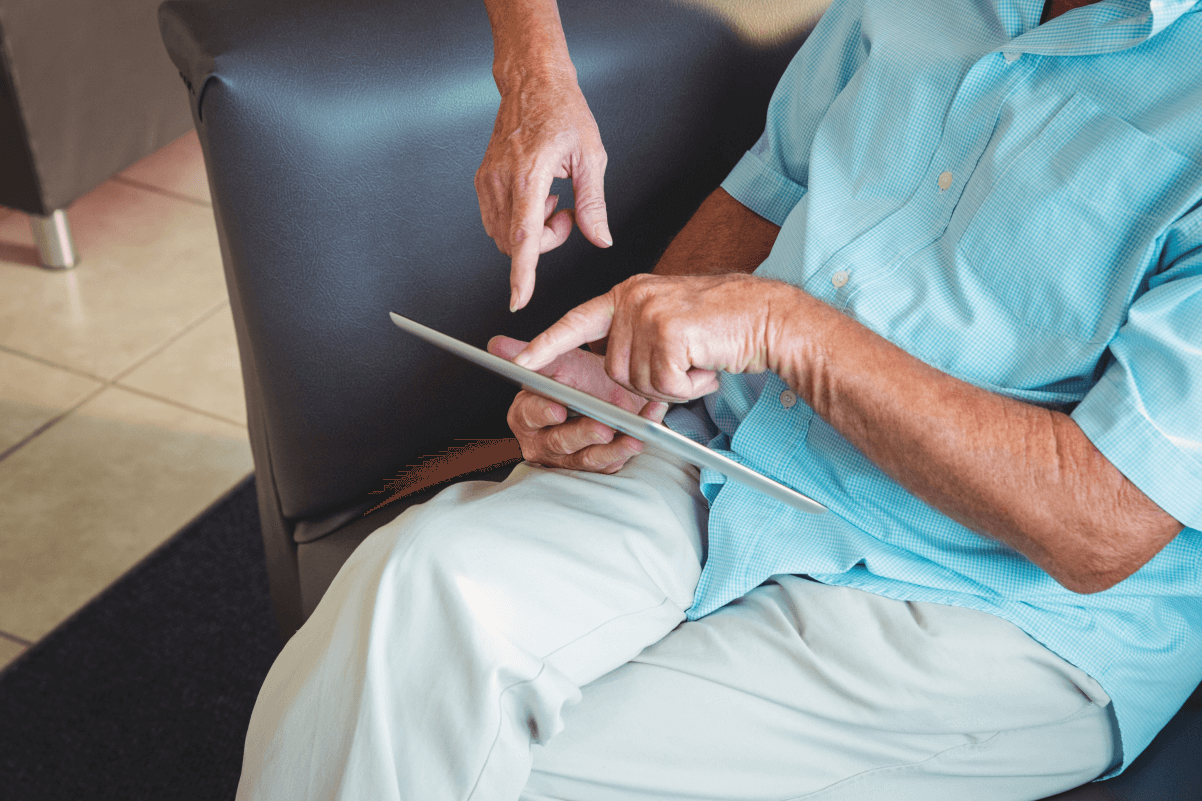 couple making stairlift choice